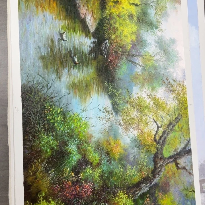 油画好想去看看那些