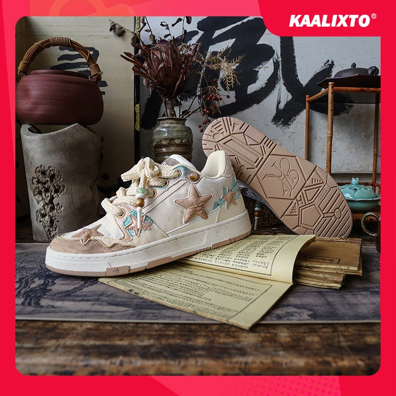 【独具匠心】Kaalixto&清明上河图星星鞋低帮板鞋百搭国潮达人