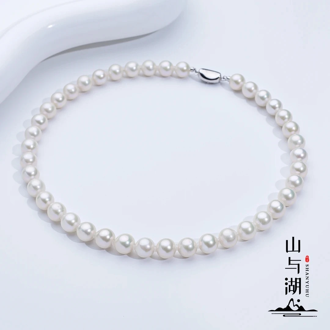 婕妤甄选【大白龙珠】s925银天然大点位淡水珍珠项链 带北大证书