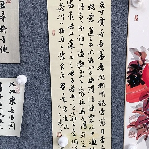 【闪购商品】国画糊**人一平尺爱莲说作品