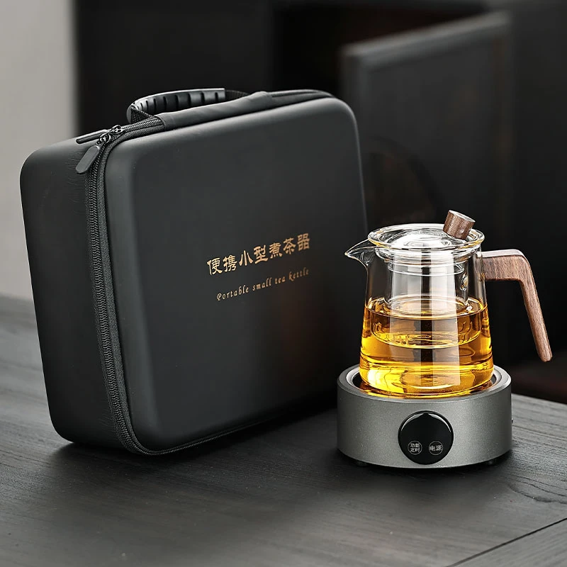 旅行便携式电陶炉煮茶器小型家用办公室茶壶户外露营功夫茶具套装
