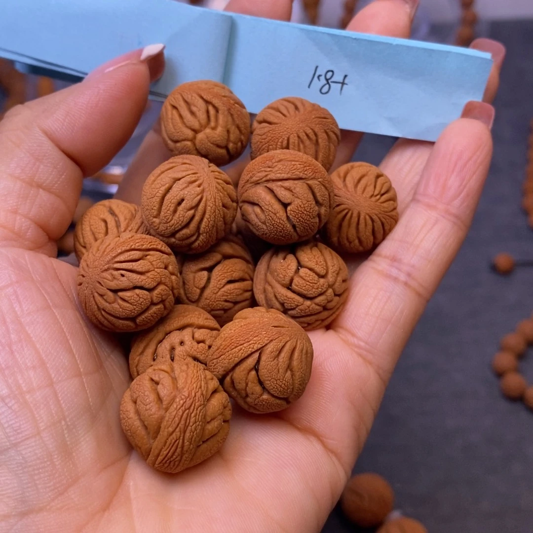 秦岭龙纹桃核14颗