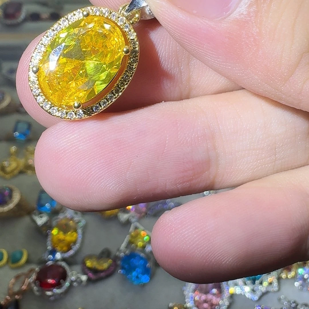 水晶戒指银S925镶嵌