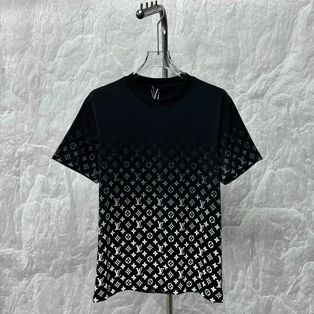 未使用 LouisVuitton/路易威登 渐变老花满印短袖 M码 J01805