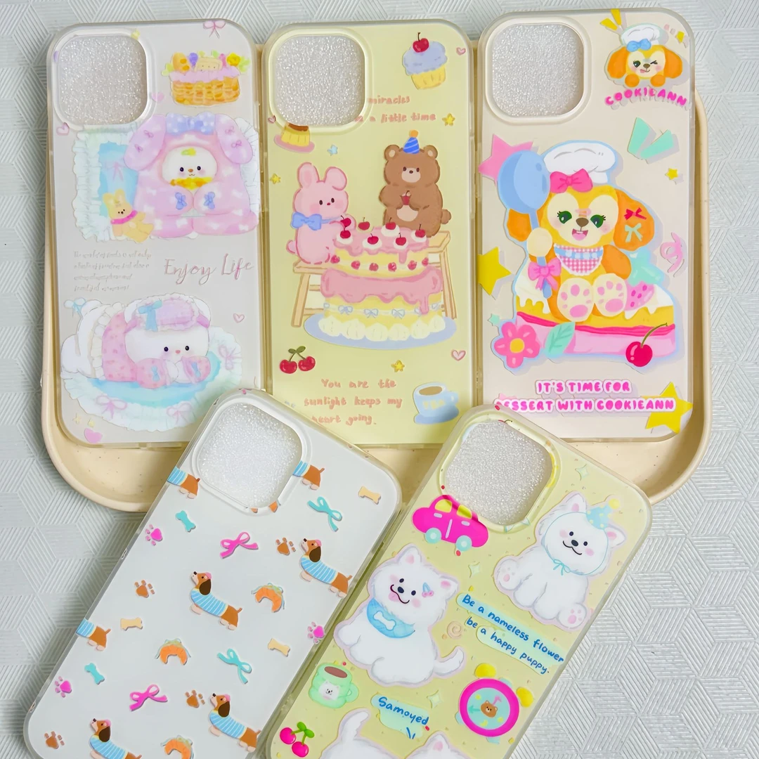 【高端版】一盒三个双层IMD手机壳亮面磨砂卡通可爱系适用苹果型号