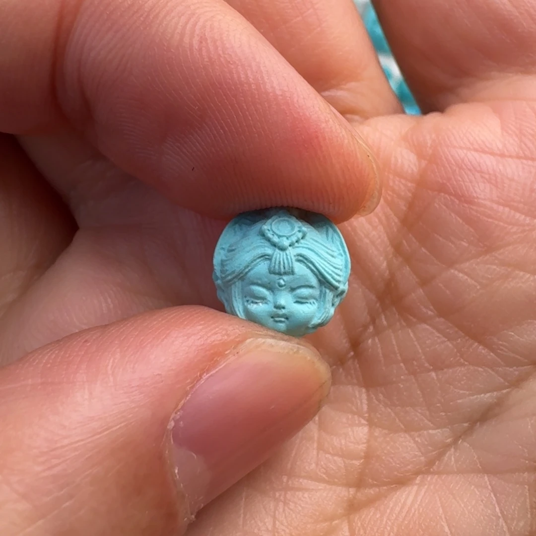 绿松石未镶嵌珠宝奇石10.7mm