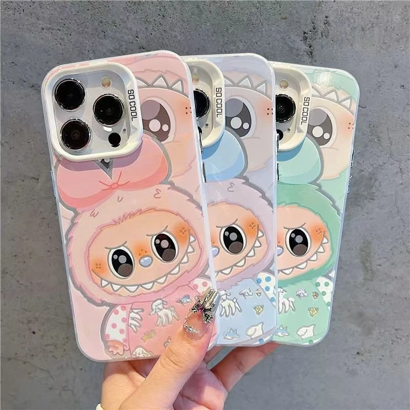 蝴蝶结拉布布适用苹果16PRO手机壳iPhone15元气14女13小众12防摔