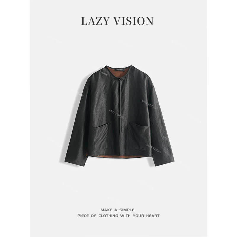 LAZYVISION【相宜】香云纱莨绸系列盘扣桑蚕丝长袖上衣ZMD-14452