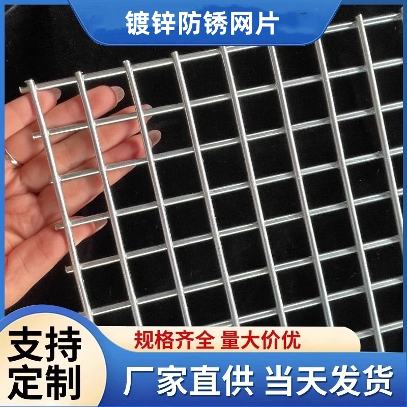 镀锌铁丝电焊网片建筑网格养殖隔离网加粗狗笼子钢丝围栏铁丝网