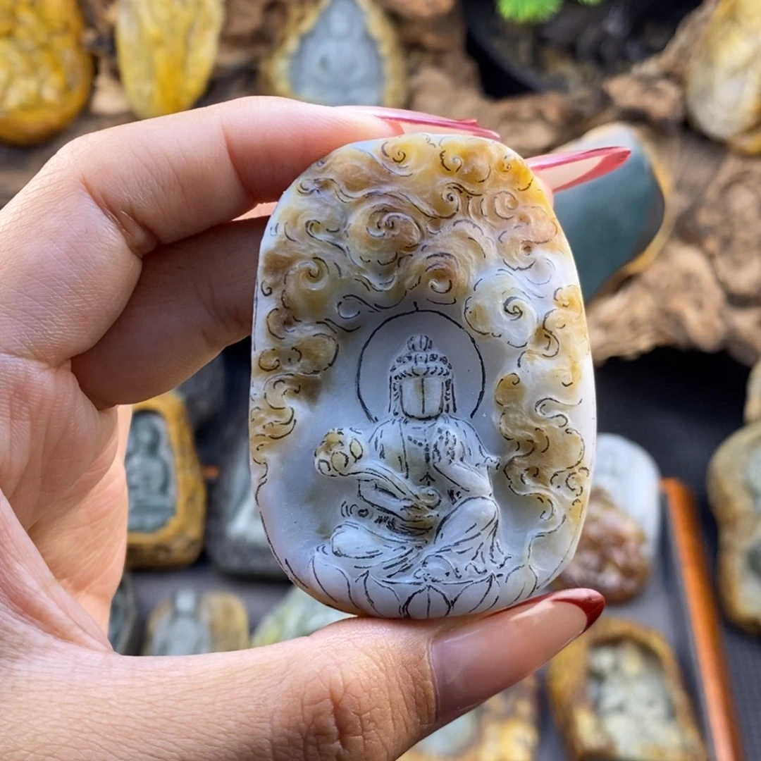定制翡翠未镶嵌观音
