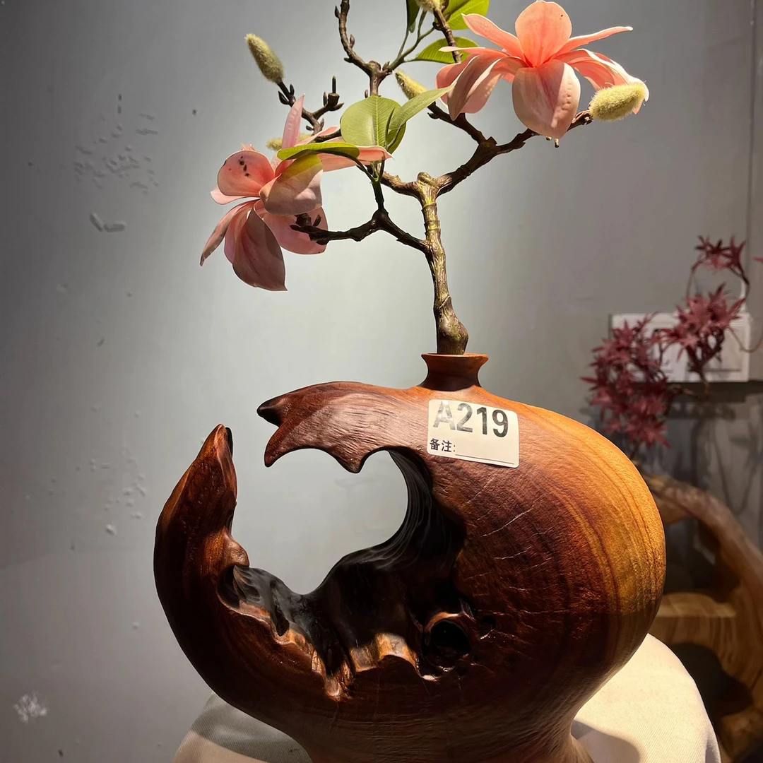 老红樟风化花瓶（一物一拍已直播间实物为主）