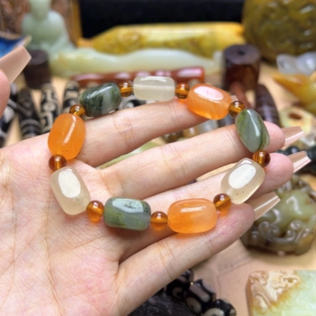 【闪购商品】蛇纹石玉未镶嵌颈饰