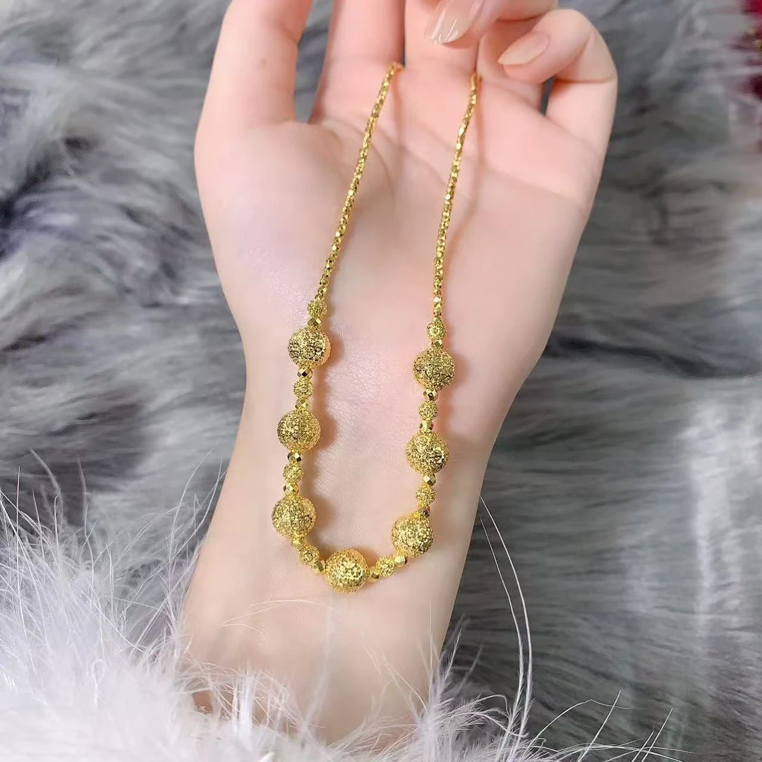 【伟新源】足金999 5G工艺  爆闪珠套链42+3长14.02克