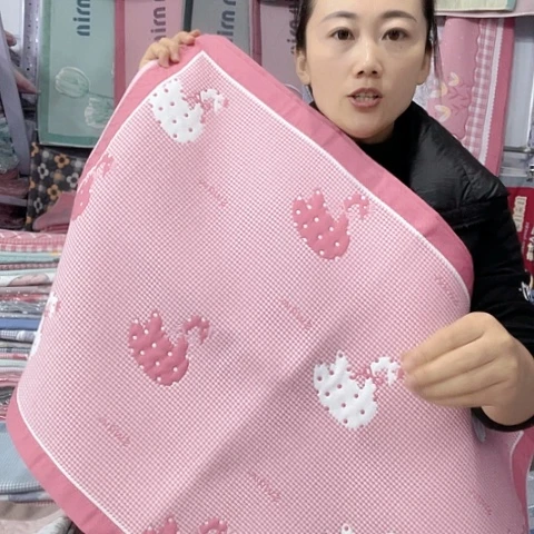 棉特价粉色天鹅纯棉