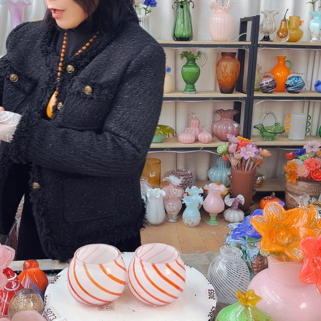 花瓶不完美2个福利家悦琉璃工艺品