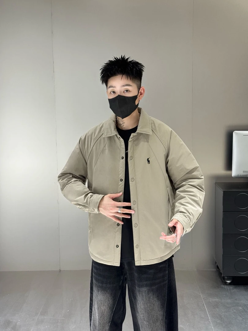 秋冬翻领棉衣潮流休闲加厚棉服二棉夹克外套百搭K6072