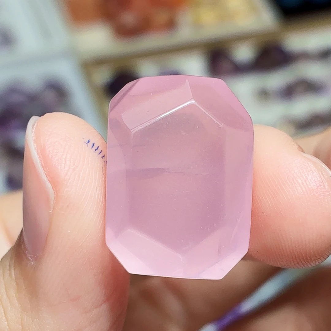 未镶嵌水晶珠宝半成品粉水