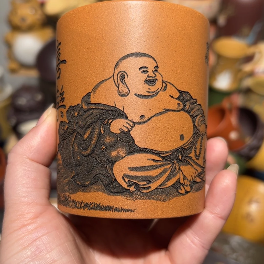 紫砂茶杯宜兴紫砂主人杯