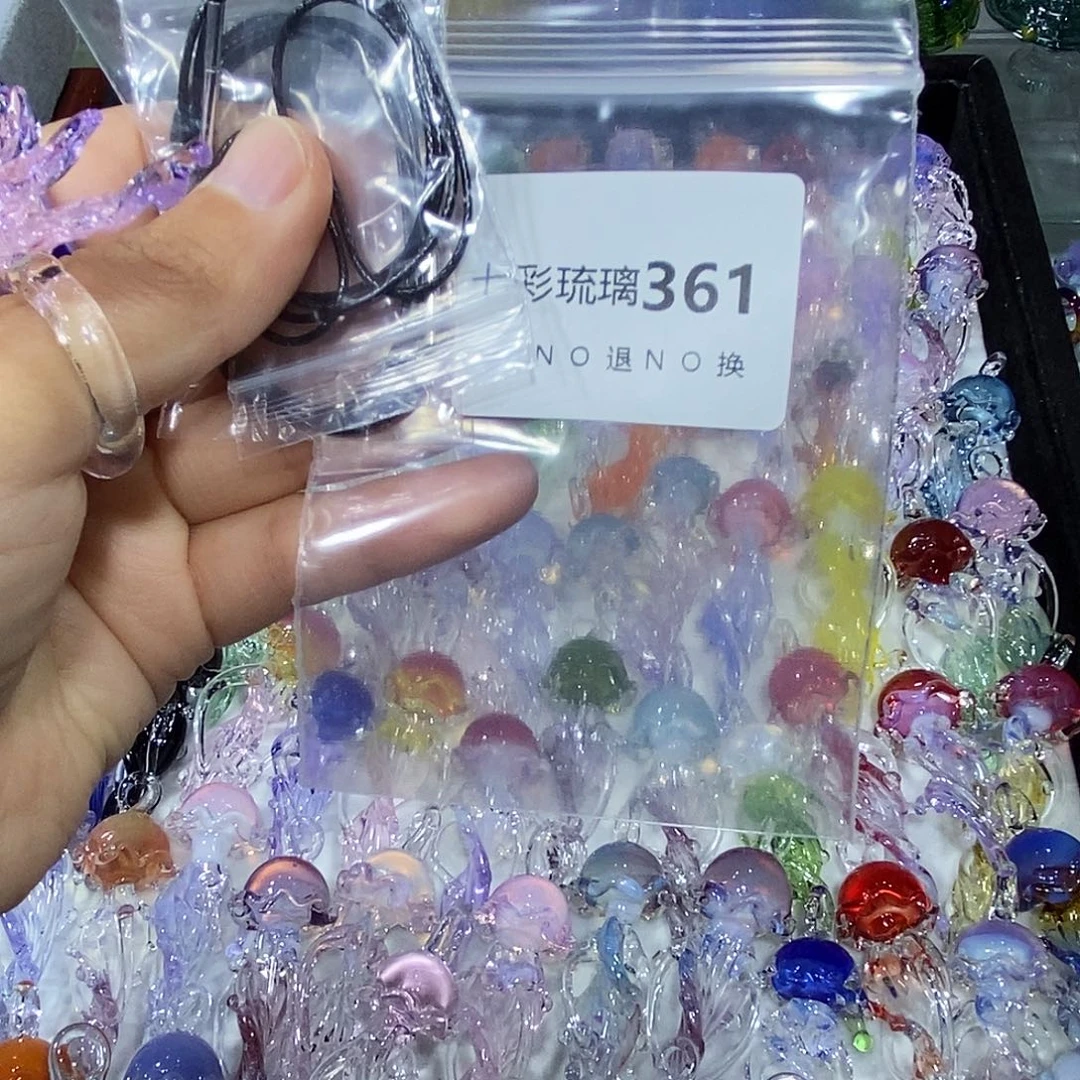 一***号玻璃颈饰361绳子两条