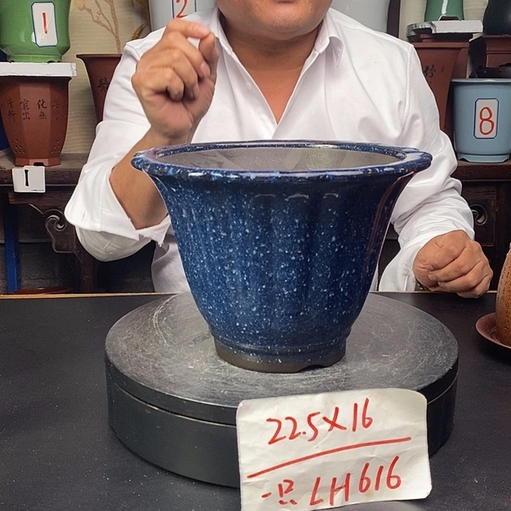 紫砂花盆货号一只LH616