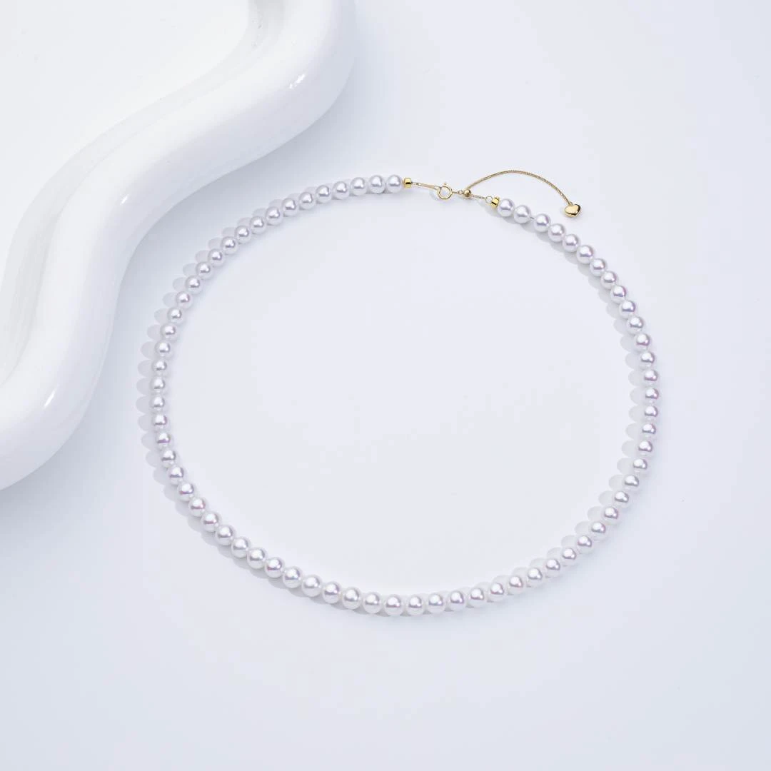 【段姐专属】顶级天然淡水珍珠项链5.5-6.5mm  18K金