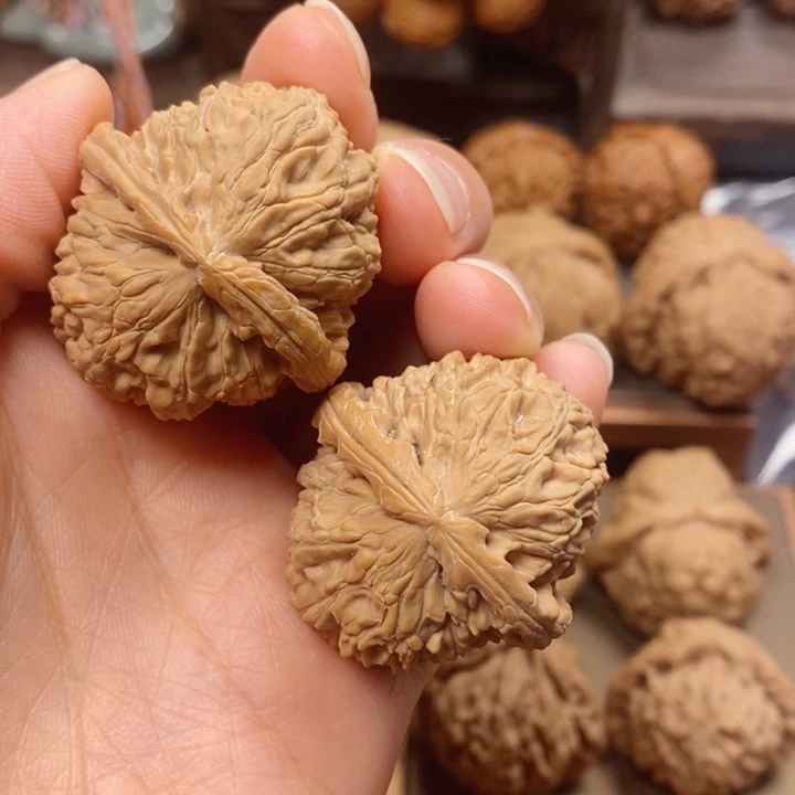 文玩核桃把件白狮子34