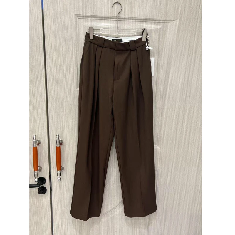 10%羊毛 秋冬款高端精品显瘦长裤直筒裤裤子女789/937