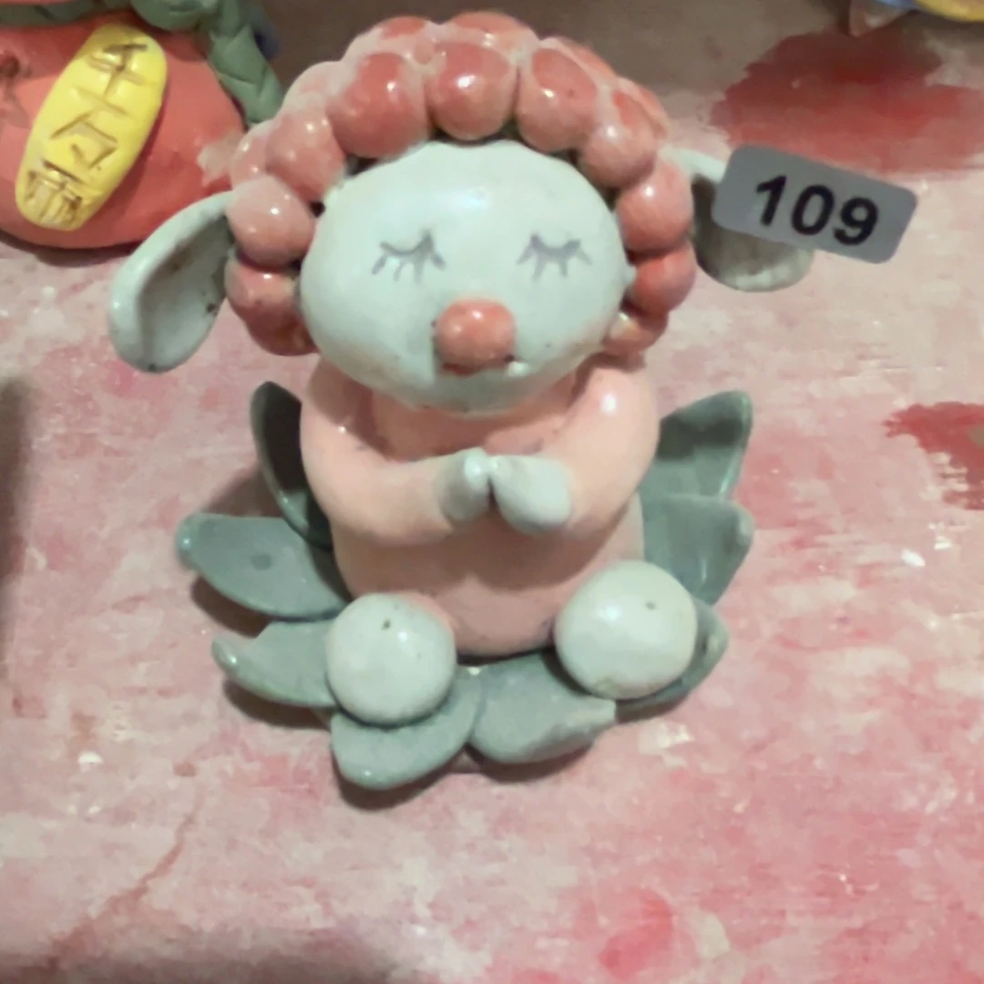 摆件纯手工抽象陶瓷摆件微瑕109