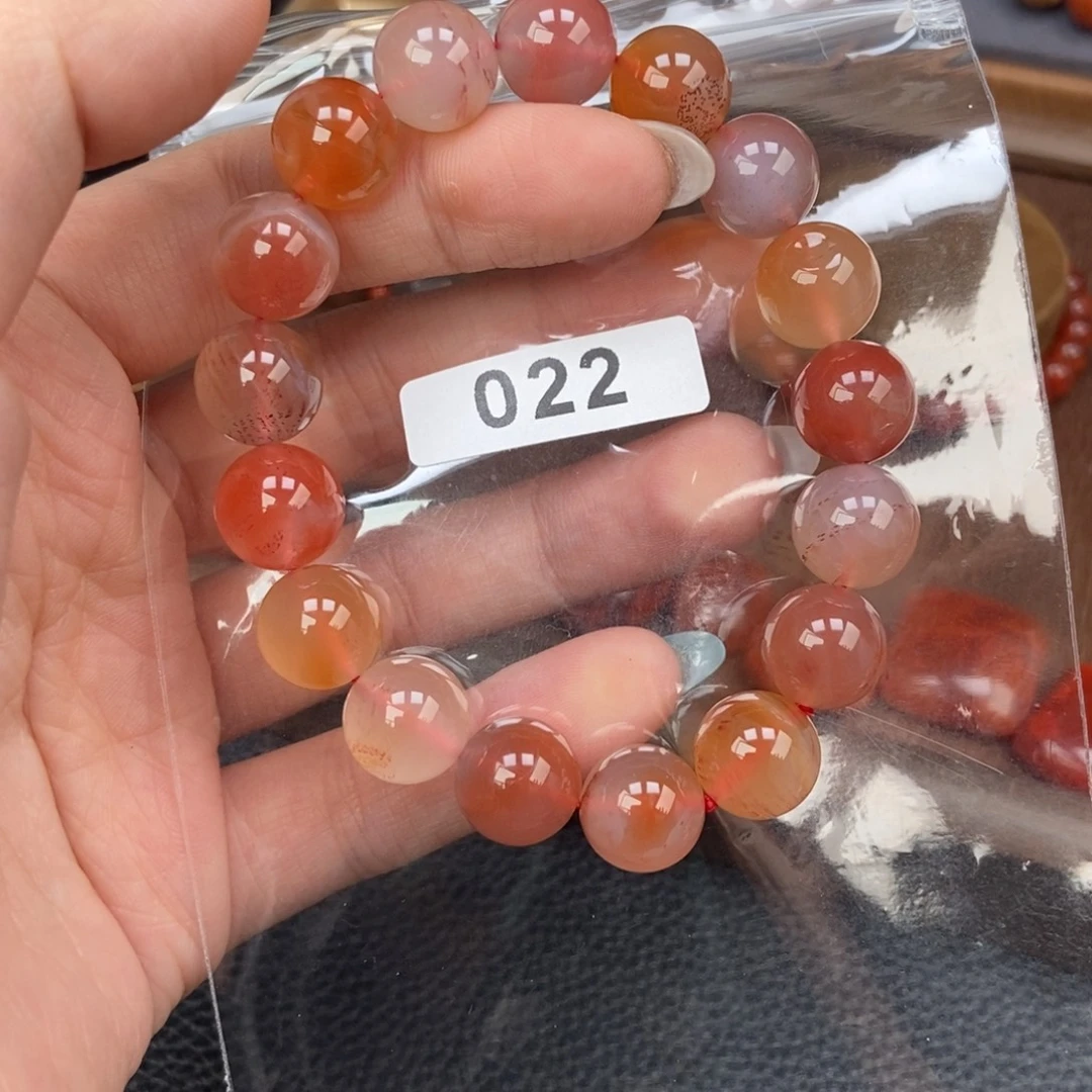 南红玛瑙未镶嵌手链卡11.7