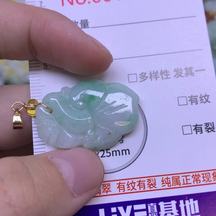 翡翠未镶嵌吊坠(不含链)