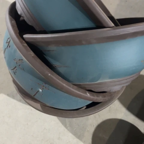 紫砂花盆100-4。微瑕100-4