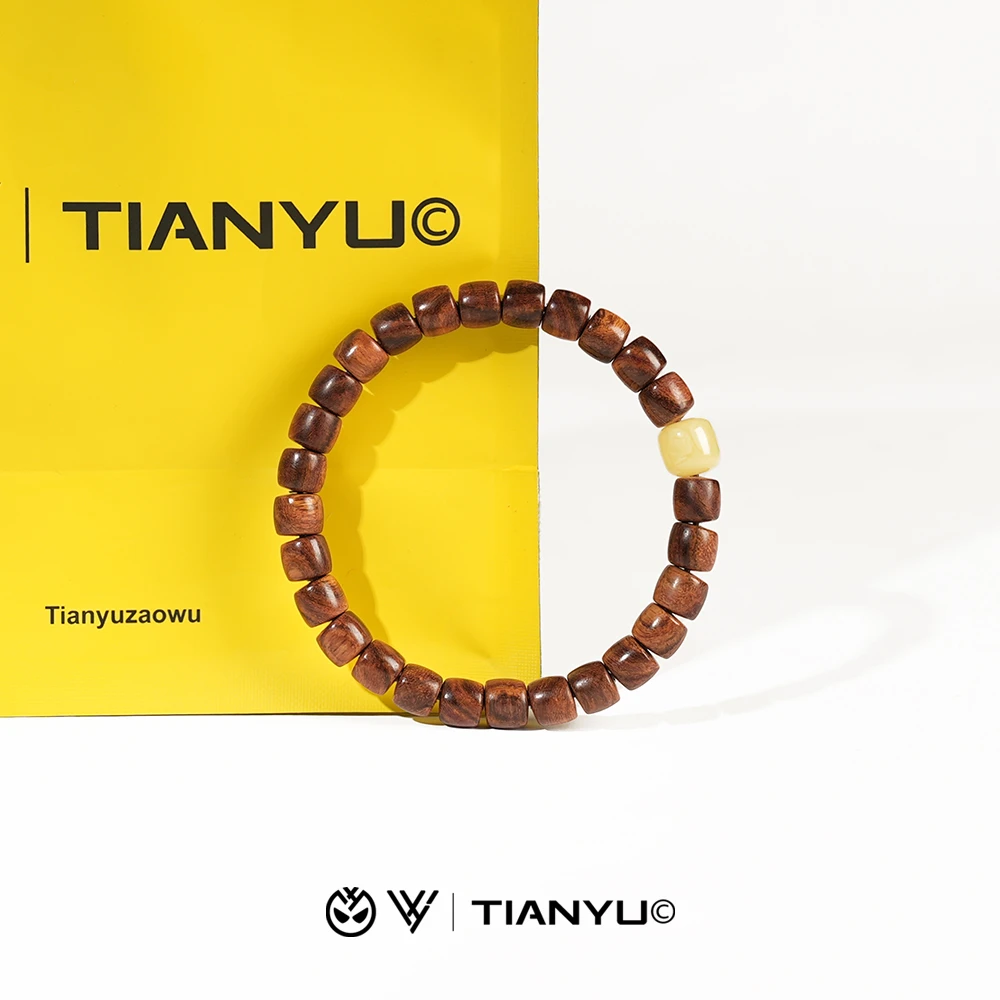 【TIANYU】海南黄花梨8mm配饰款单圈手串[TY232]