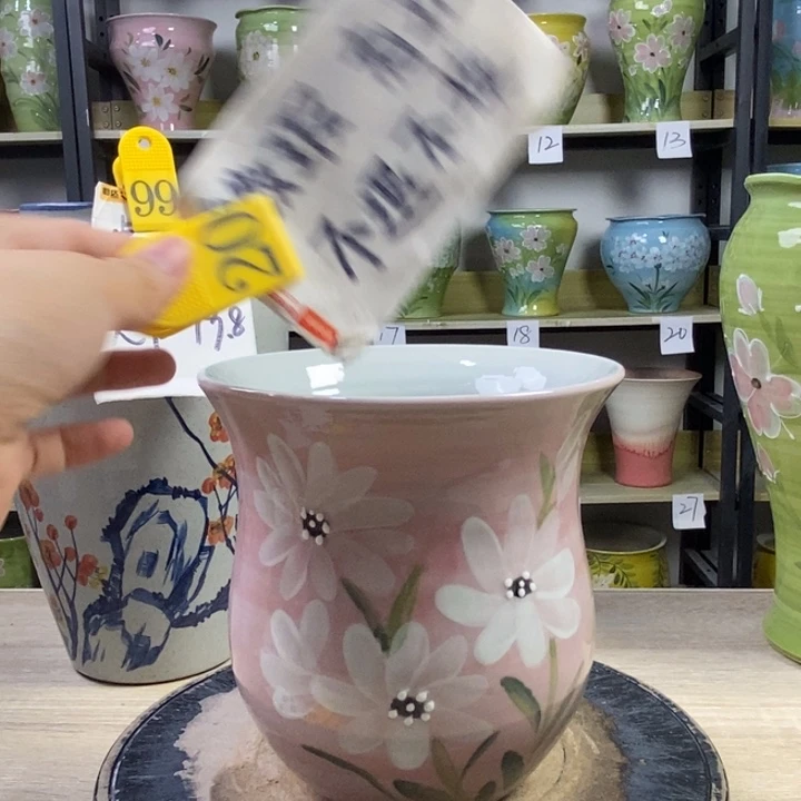 景德镇高温陶瓷花盆