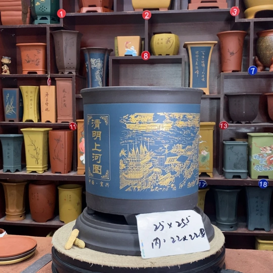 紫砂艺术紫砂花盆