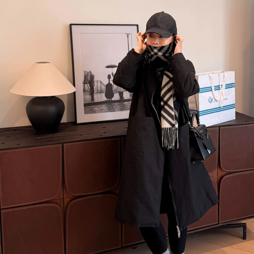 Ms.Qnn “冬日暖阳”大翻领双面90鹅绒优等品防钻绒外套 52C990 Q姐