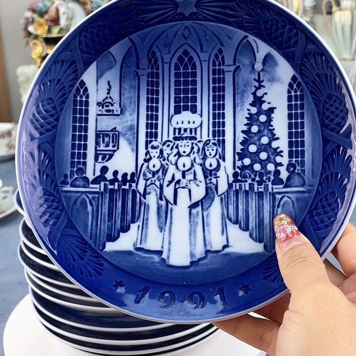 中古欧瓷瓷器小房子