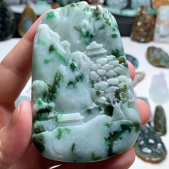 翡翠未镶嵌颈饰翡翠a货