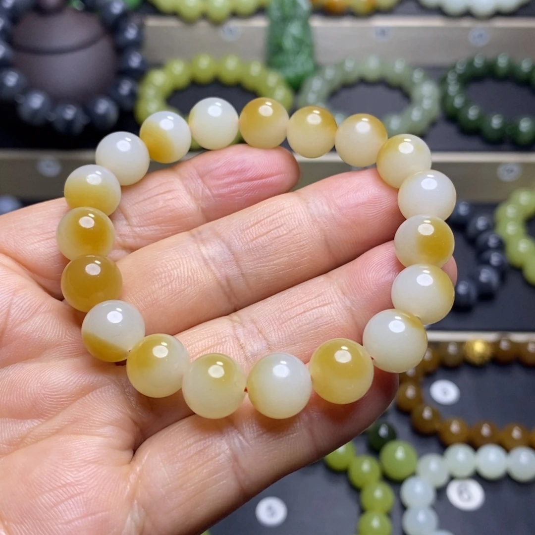 和田玉未镶嵌手串