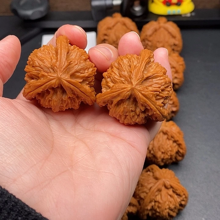 文玩核桃把件白奔