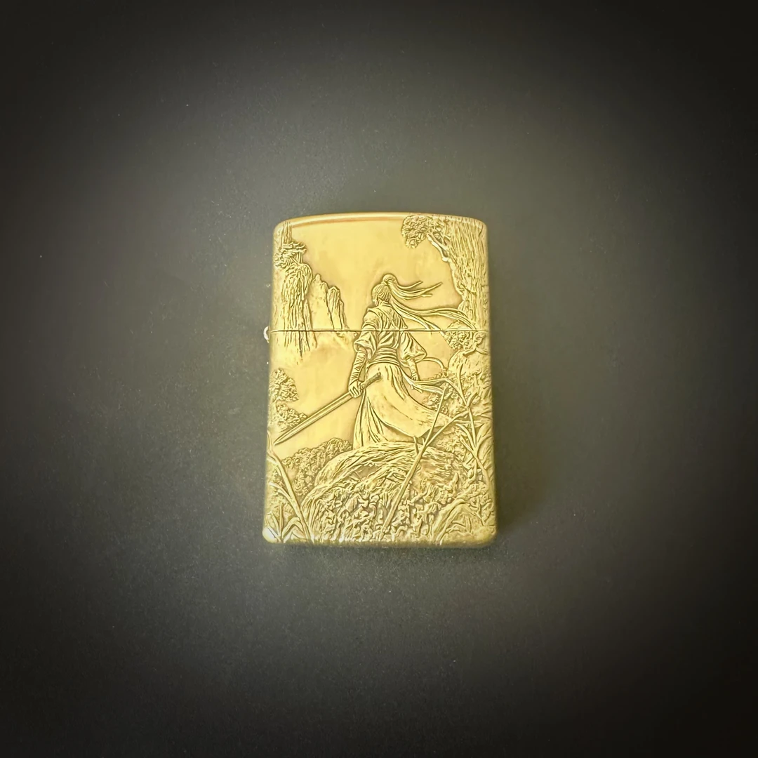 ZORRO烈焰打火机工作室出品，剑来陈平安精工浮雕创意砂轮打火机