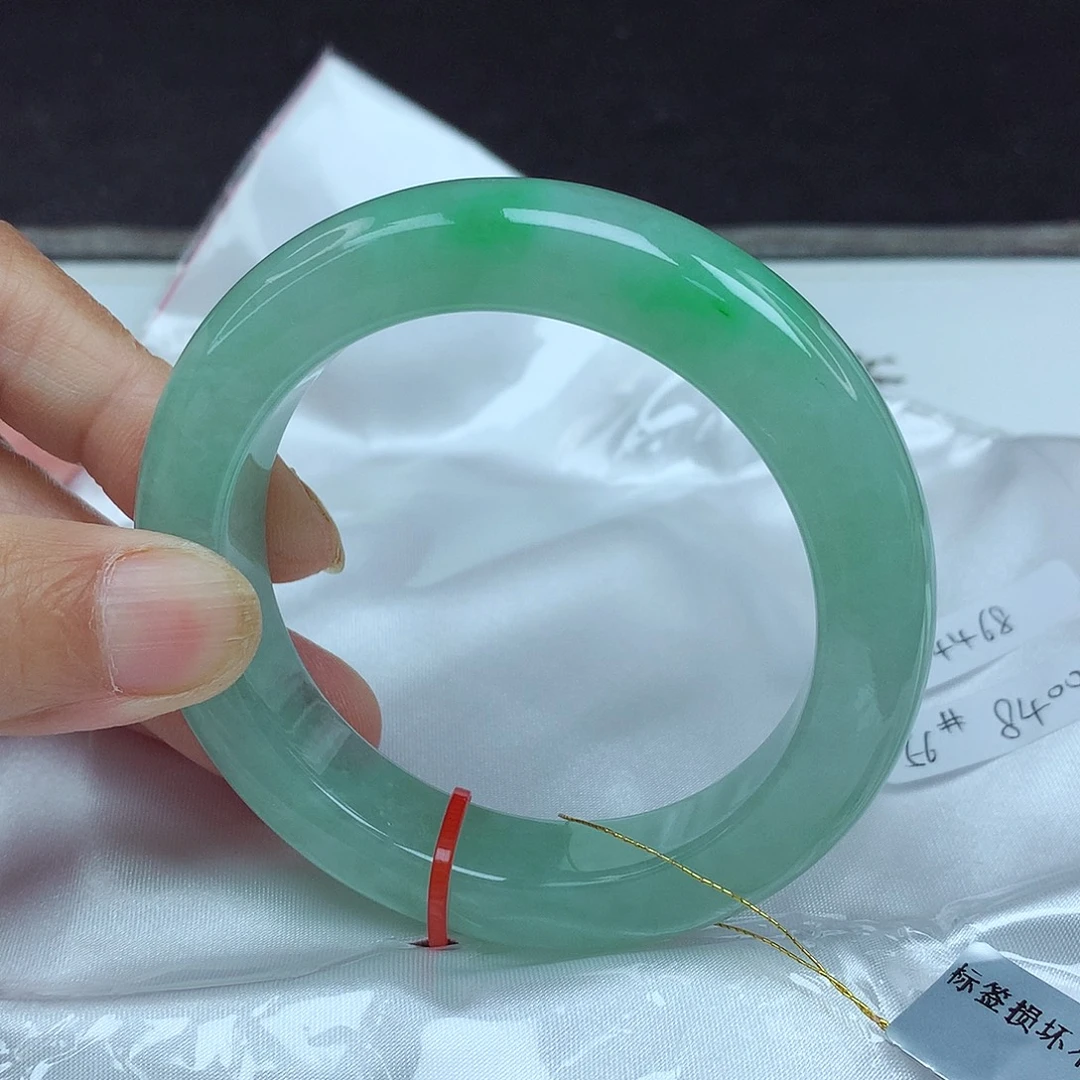 翡翠未镶嵌手镯56圈4468