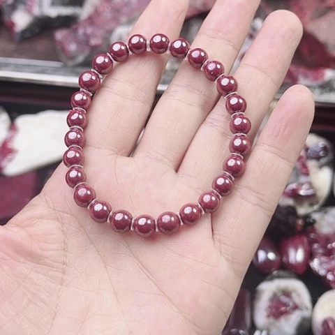 【闪购商品】天然辰砂天然原矿朱砂手串6