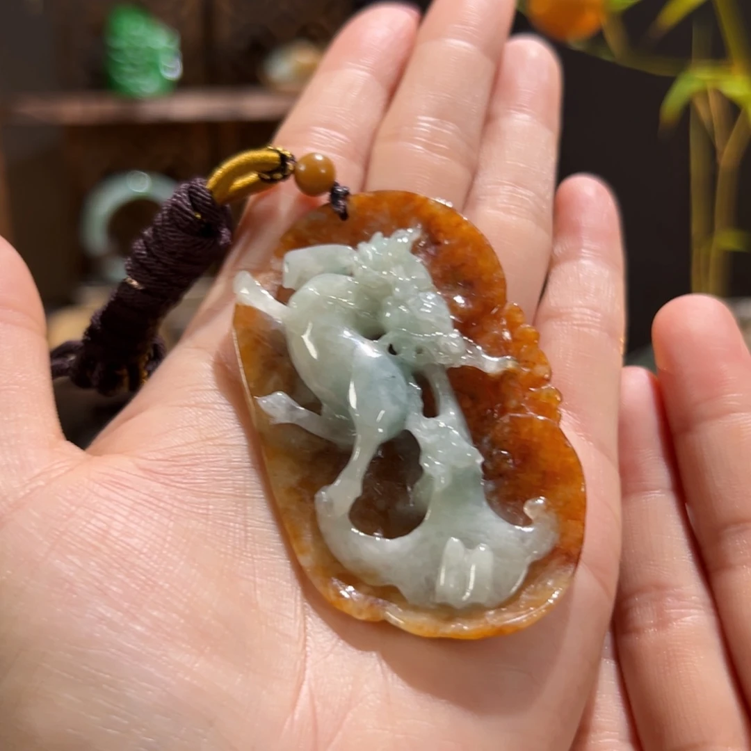 翡翠未镶嵌颈饰天然