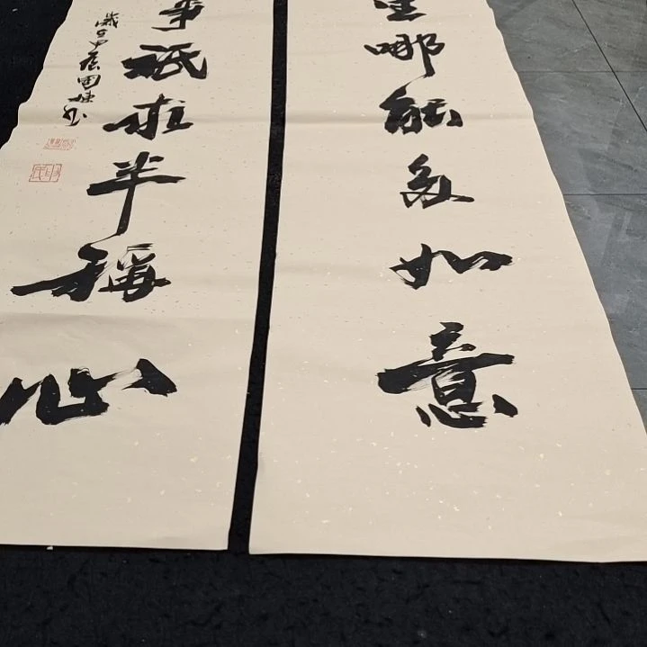 翰墨申国栋老师作品一副