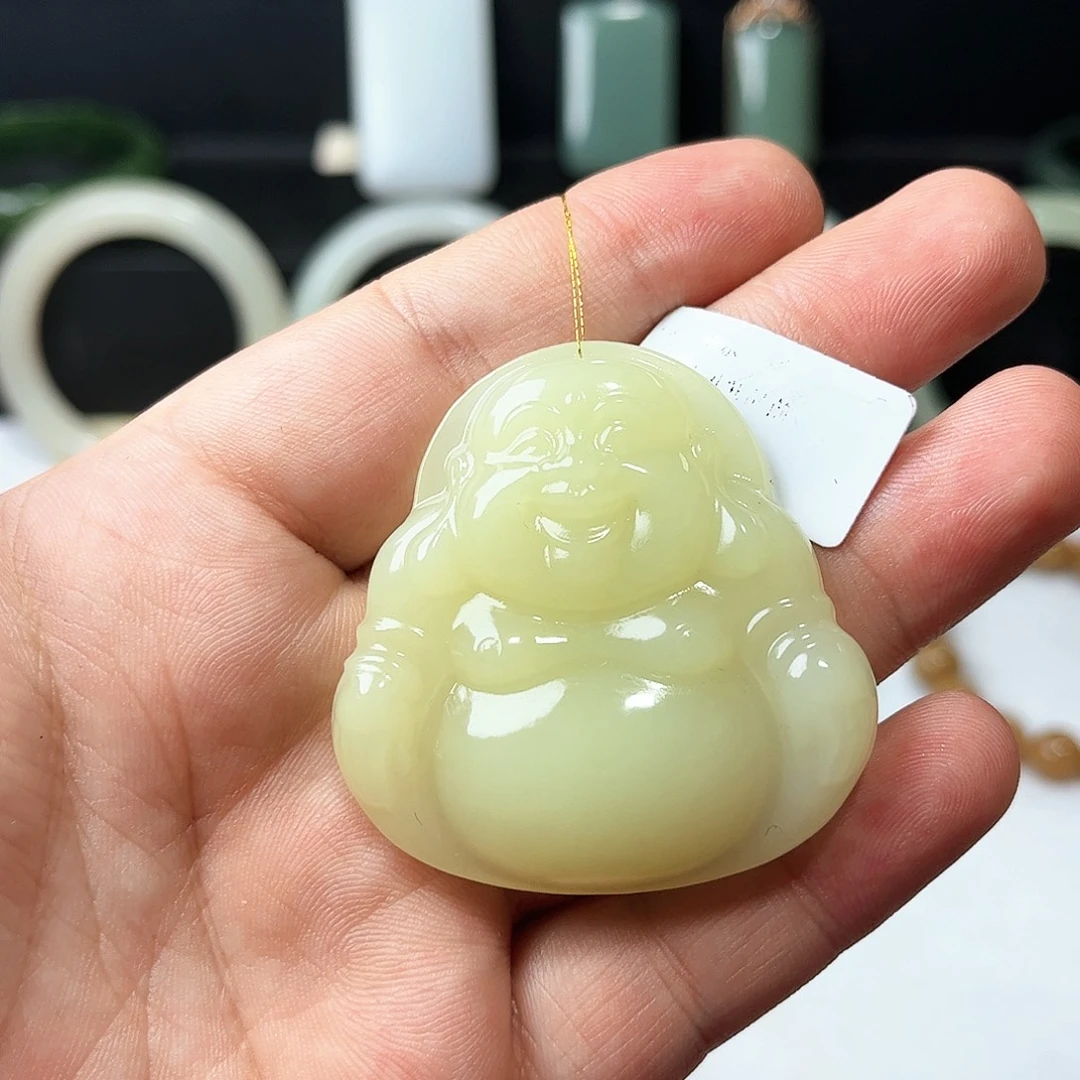 和田玉未镶嵌吊坠(不含链)37