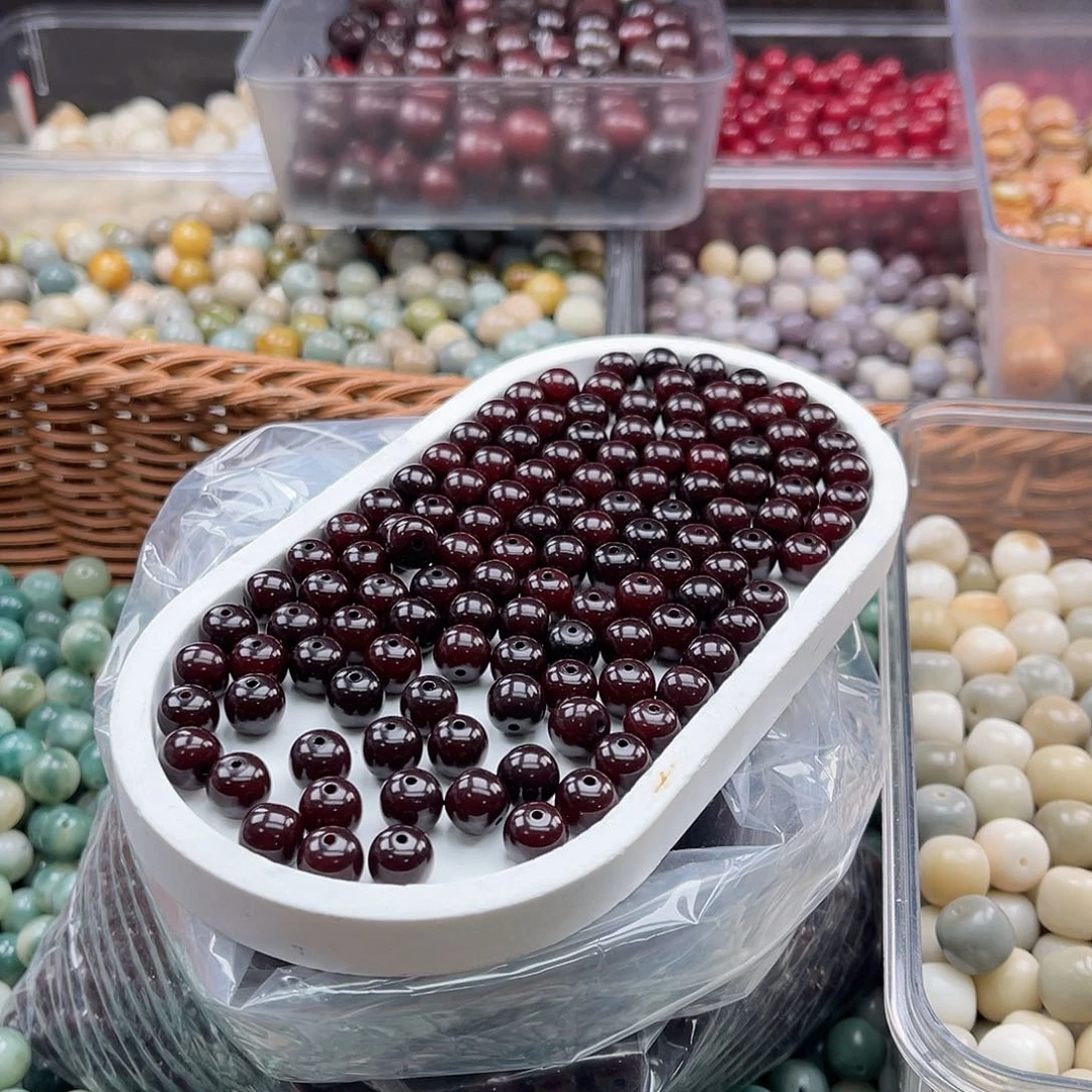 白玉菩提吊坠q10mm/100+20颗