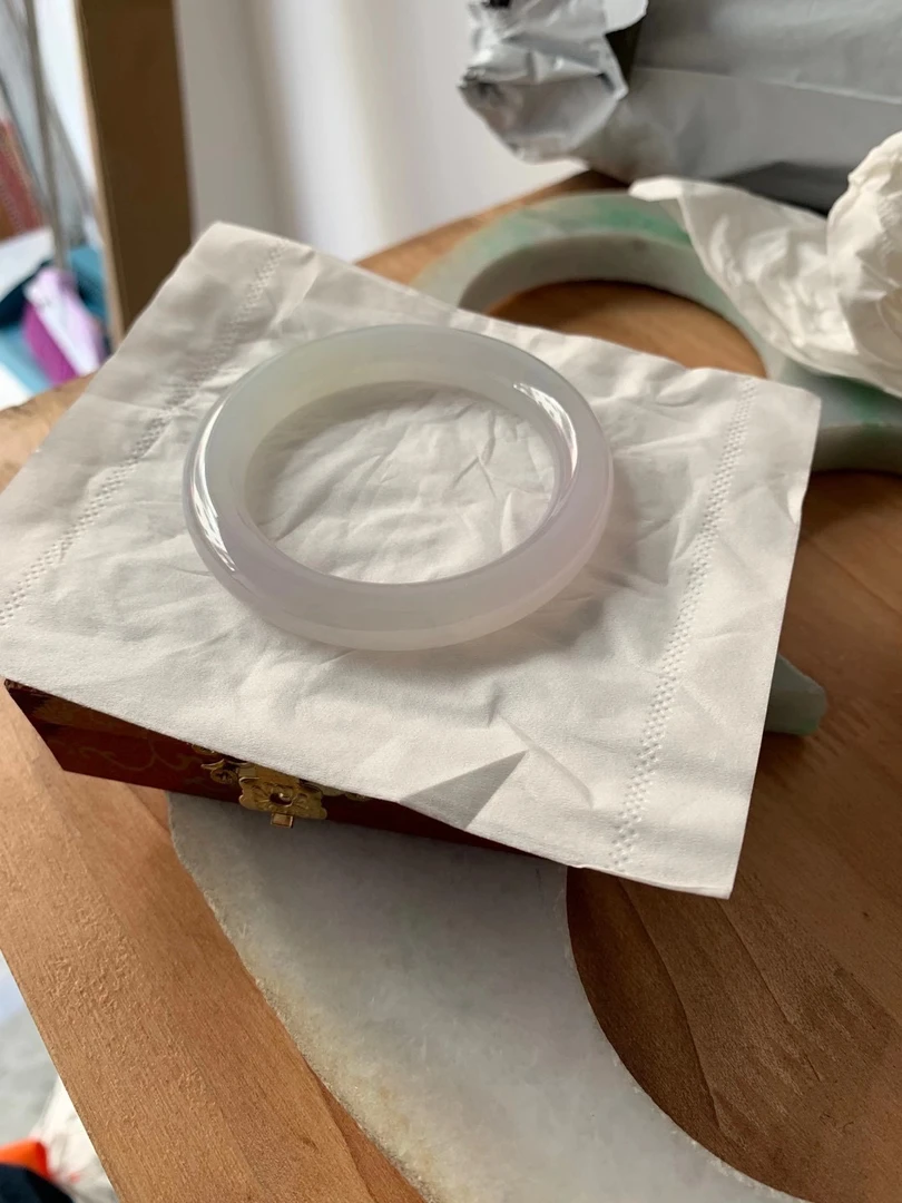 缅甸A货冰紫罗兰翡翠紫色
