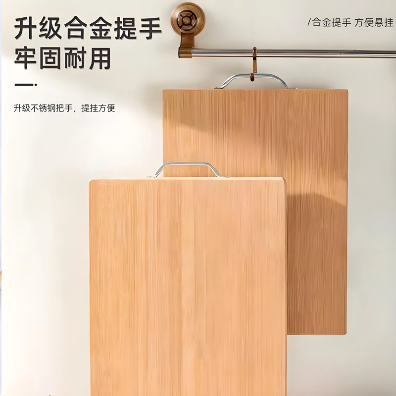 纯天然整竹水果案板擀面板双面无胶竹砧板加厚实心竹菜板大号