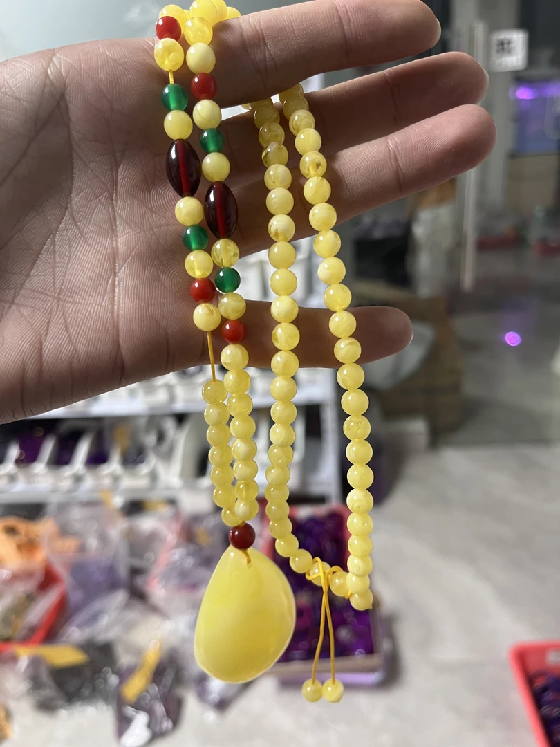 白花蜡大水滴毛衣链时尚百搭女款-627-HL-580