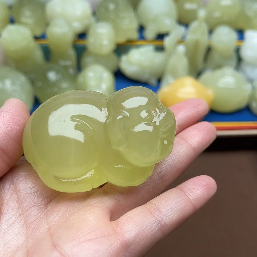 玉天然桌面小摆件